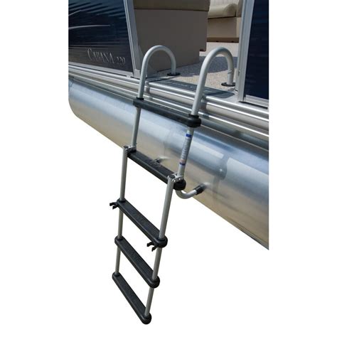 pontoon boat front ladder|5 step folding pontoon ladder.